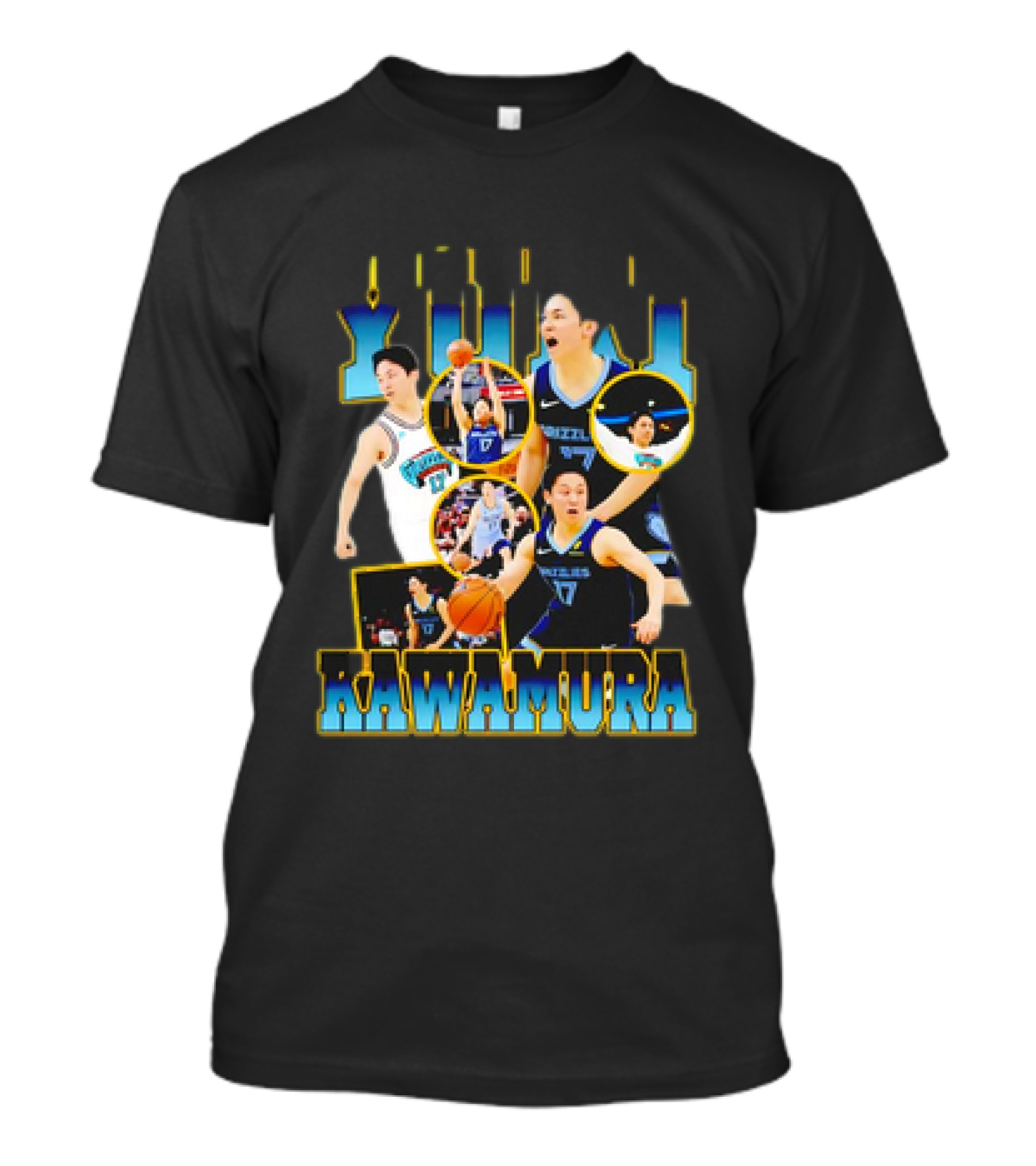 Yuki Kawamura Memphis Grizzlies NBA Basketball 90s T-Shirt