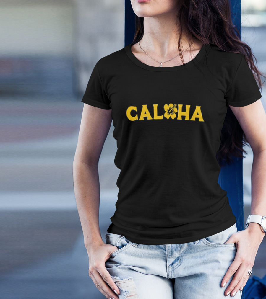 Cal Fan's Burden Caloha Hibiscus T-Shirt
