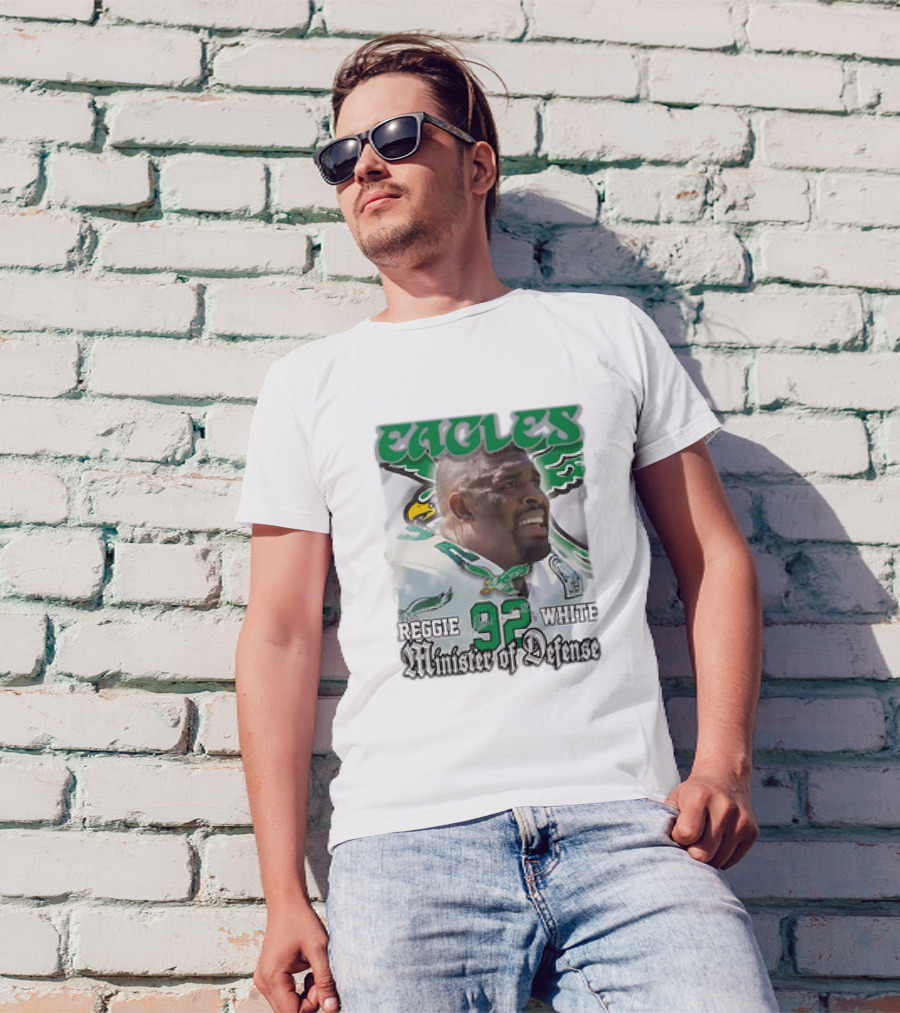 Eagles Reggie White 92 Minister Of Defense T-Shirt