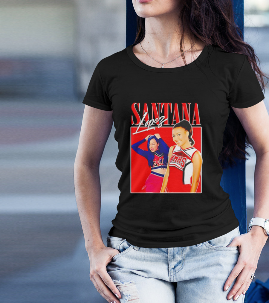 Santana Lopez Cheerleader Red Outfit Image T-Shirt