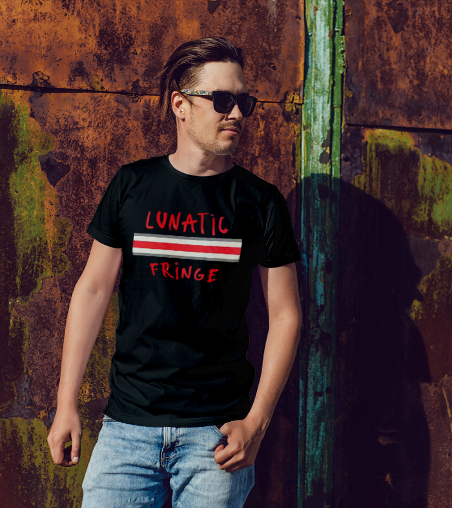 Lunatic Fringe Red And White Stripes T-Shirt