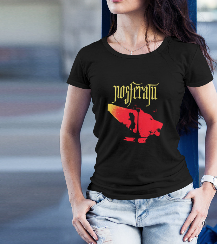Nosferatu Vampire Silhouette Boat Scene T-Shirt