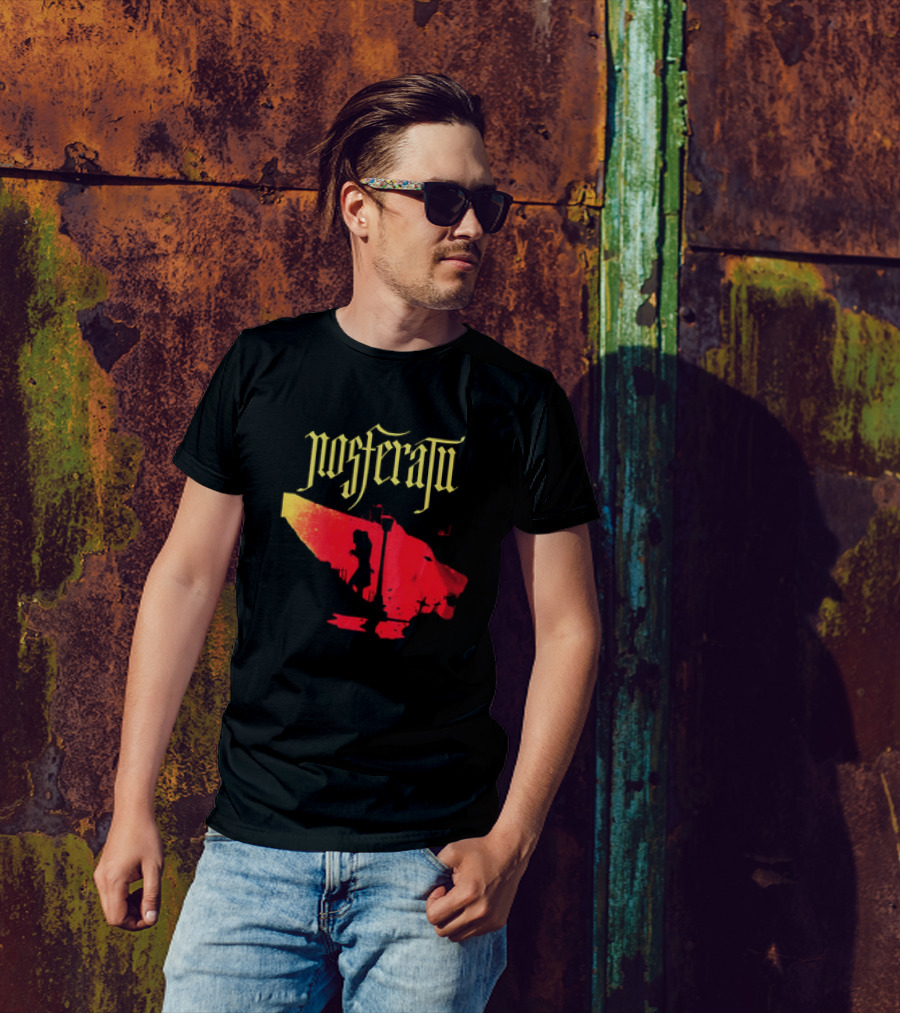 Nosferatu Vampire Silhouette Boat Scene T-Shirt