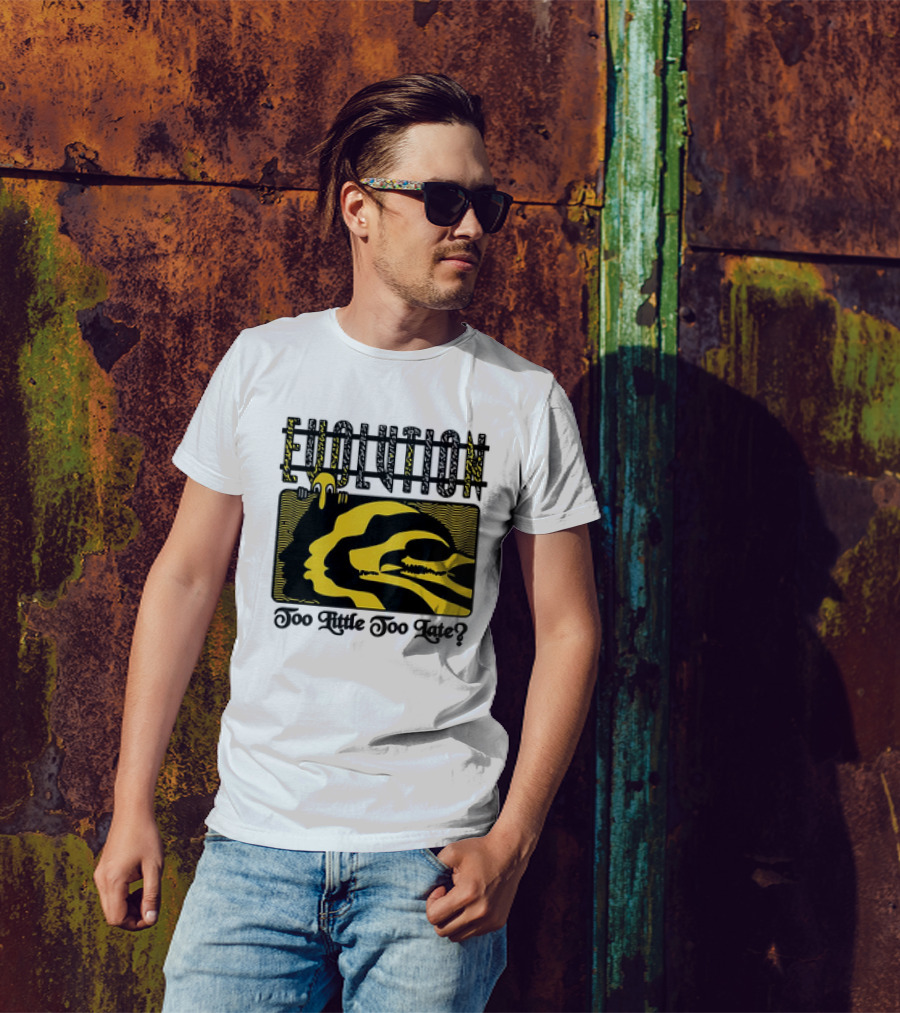 Evolution Too Little Too Late? Bold Yellow And Black T-Shirt