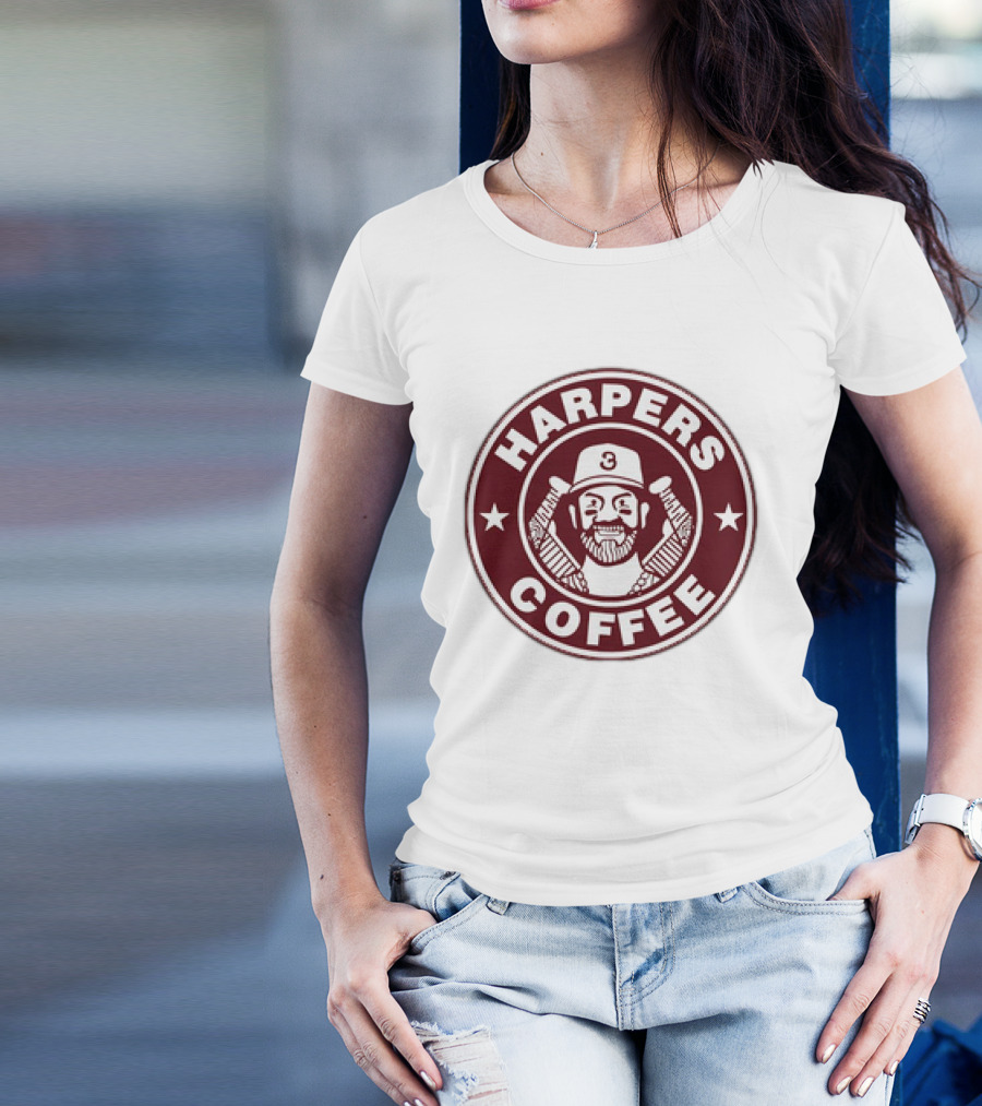 Bryce Harper Harpers Coffee MLBPA Baseball T-Shirt
