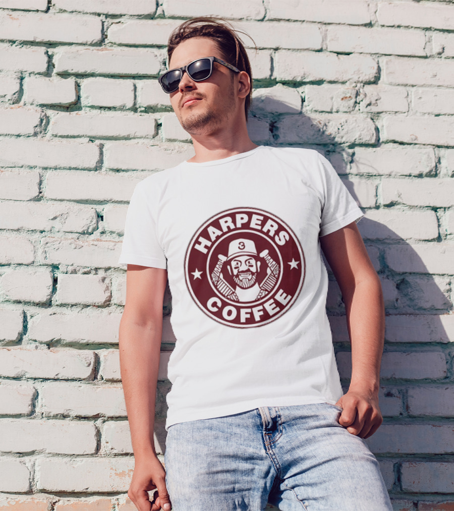 Bryce Harper Harpers Coffee MLBPA Baseball T-Shirt