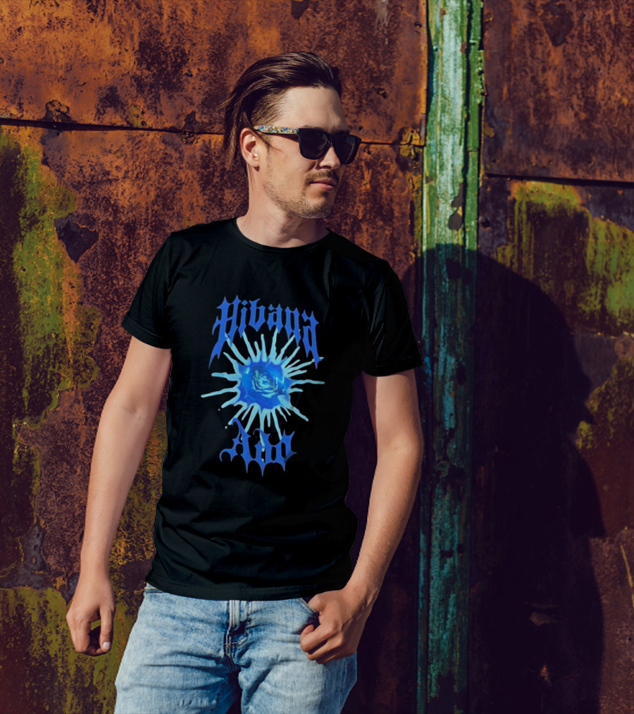 Hibana Ado World Tour 2025 Blue Flower Rose Burst T-Shirt