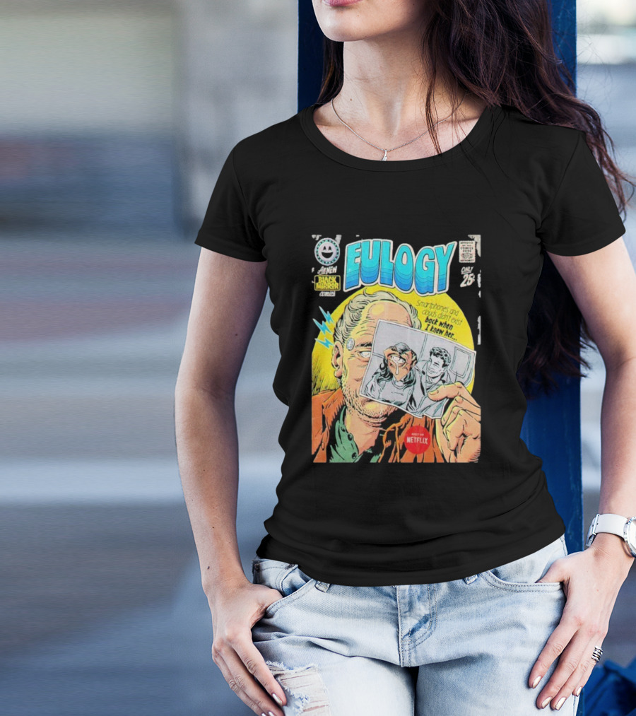 All New Black Mirror Comics Eulogy Smartphones Clouds By Butcher Billy Netflix T-Shirt