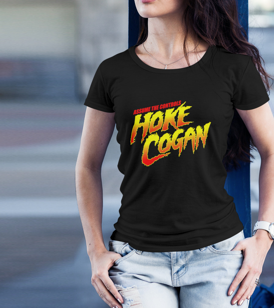 Assume The Controls Hoke Cogan Retro Style Bold Text Influence T-Shirt