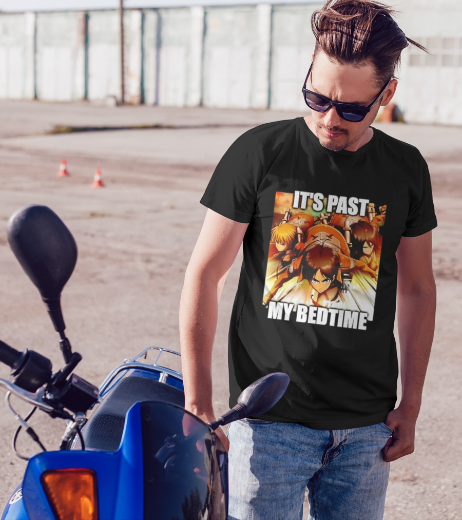 Attack On Titan It’s Past My Bedtime Anime Characters Classic Scene T-Shirt