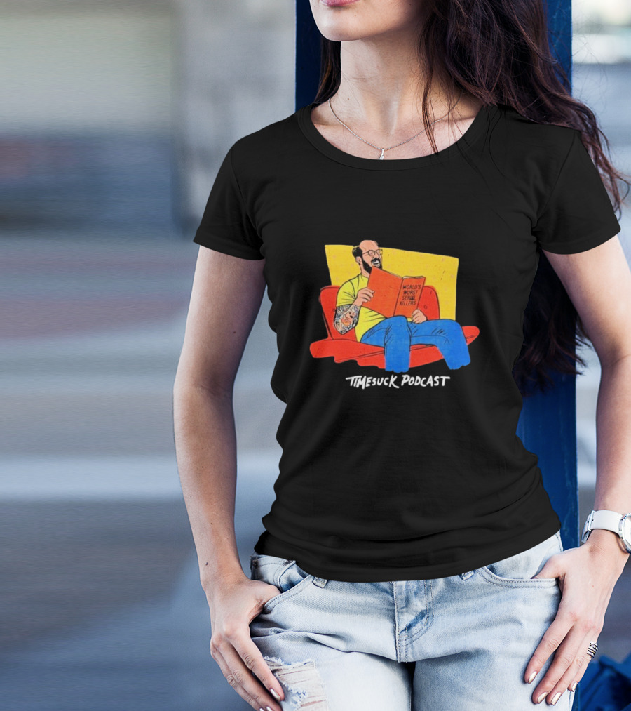 Bad Magic Timesuck Podcast Light Reading World's Worst Serial Killers Sofa T-Shirt