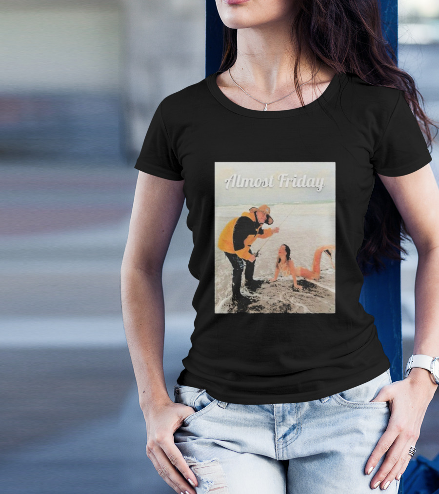 Bill Belichick Fishing With Mermaid Almost Friday T-Shirt