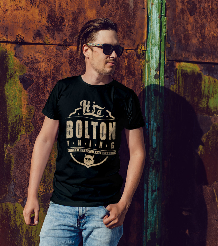 It's A Bolton Thing Cat Emblem T-Shirt