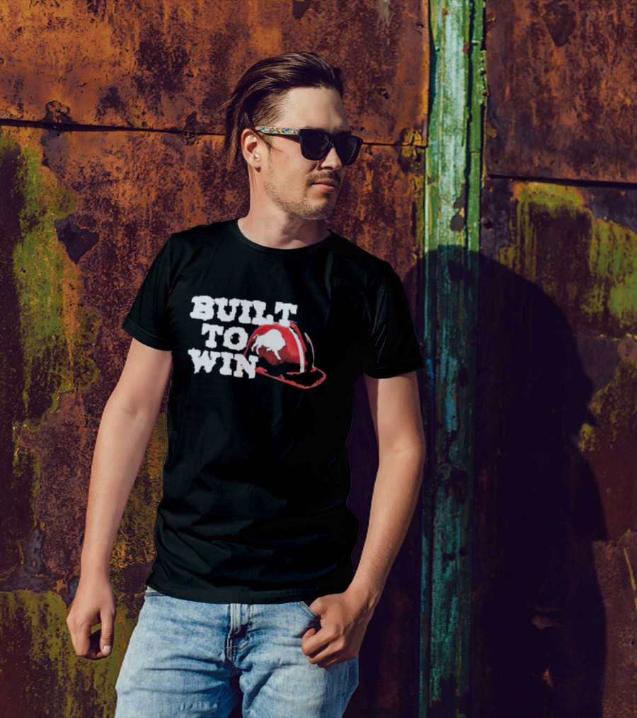 Buffalo Bills Built To Win Helmet Graphic T-Shirt