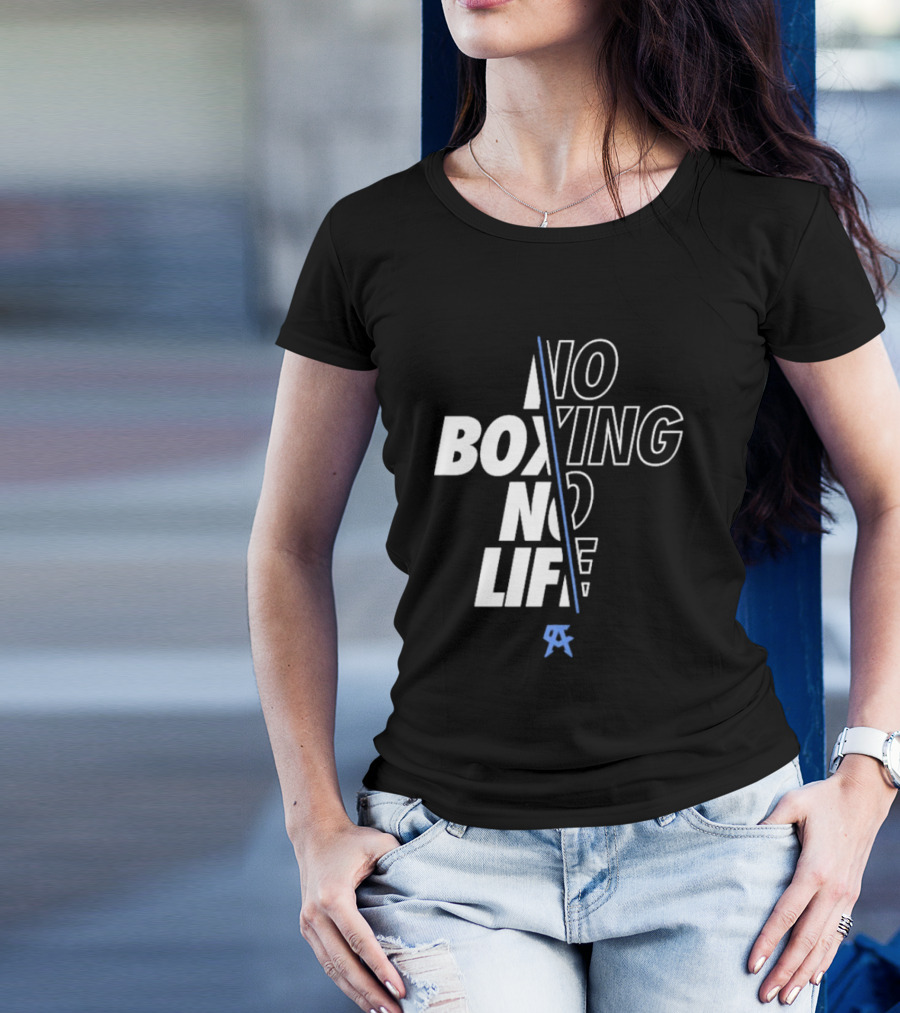 Canelo Alvarez No Boxing No Life Stylized Text With Icon T-Shirt