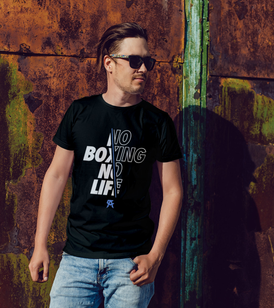 Canelo Alvarez No Boxing No Life Stylized Text With Icon T-Shirt