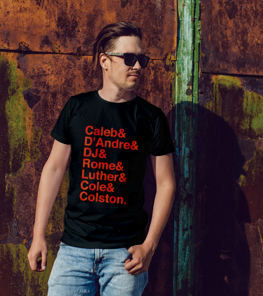 Chicago Football Legends Caleb D'Andre DJ Rome Luther Cole Colston Tribute T-Shirt