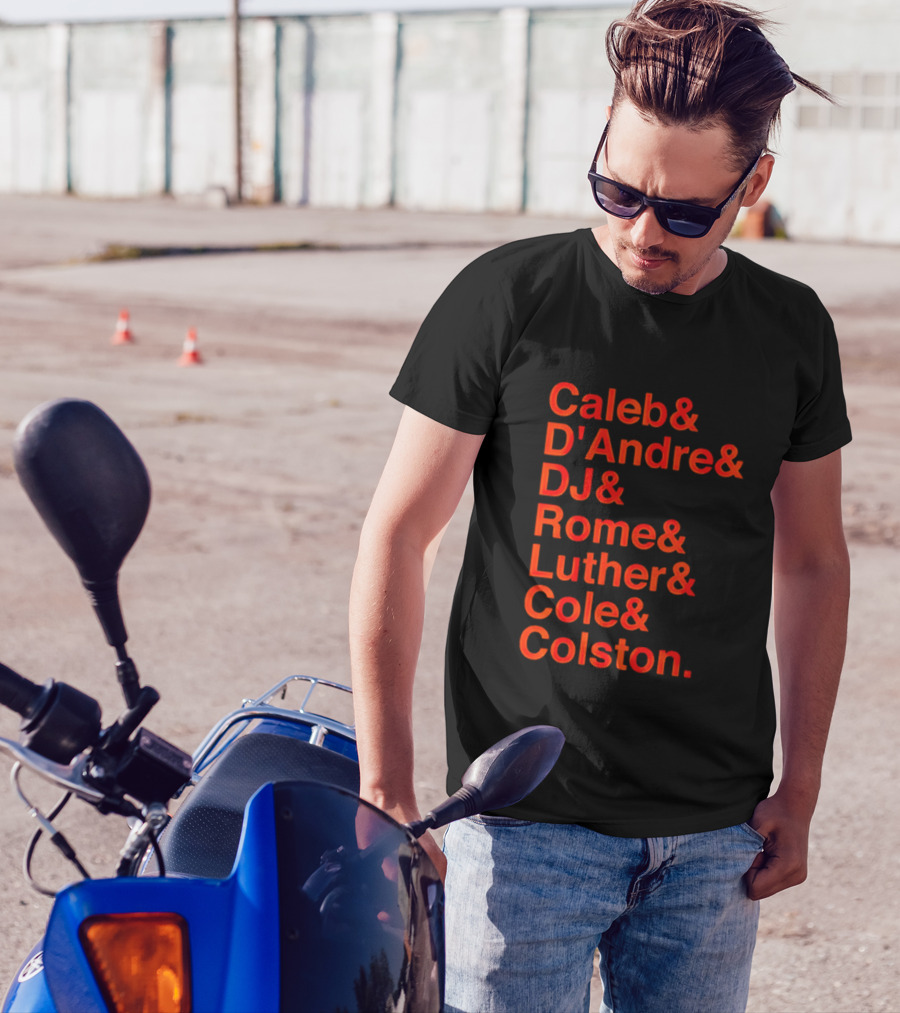 Chicago Football Legends Caleb D'Andre DJ Rome Luther Cole Colston Tribute T-Shirt