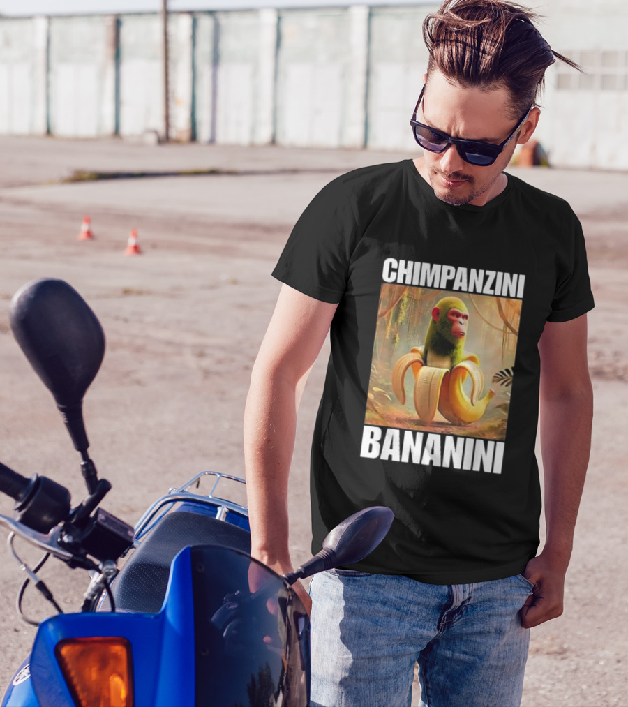 Chimpanzini Bananini Italian Brainrot Jungle Fusion T-Shirt