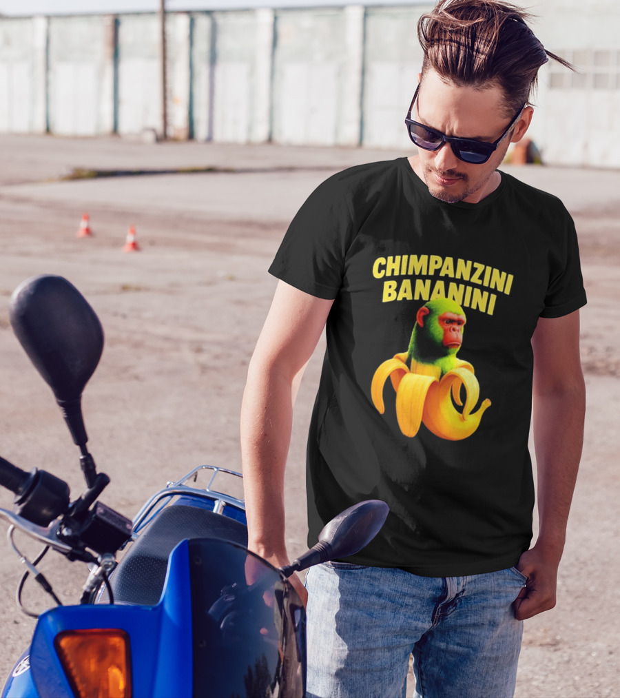Chimpanzini Bananini Fun Italian Brandnot Style T-Shirt