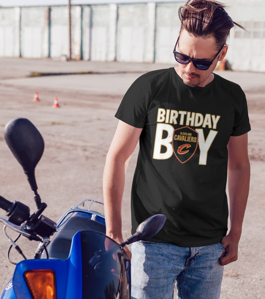 Cleveland Cavaliers NBA Birthday Boy Shield With C Logo T-Shirt