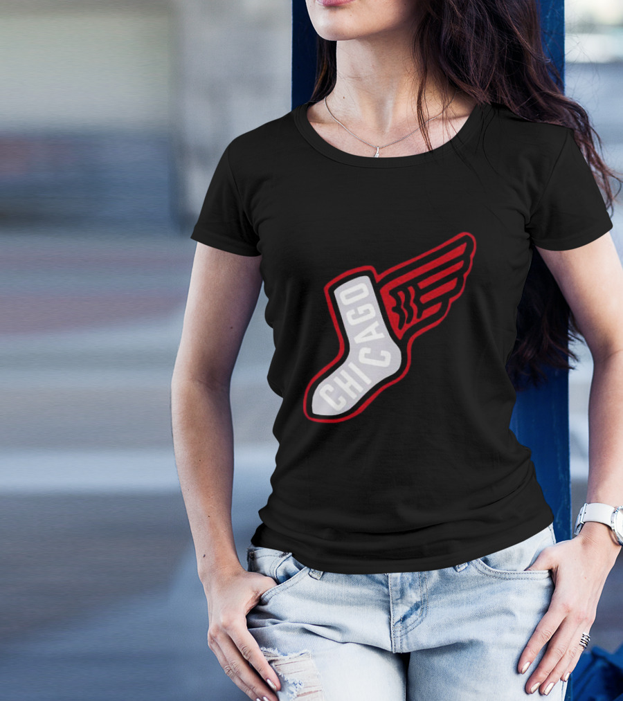 Chicago Winged Sock T-Shirt