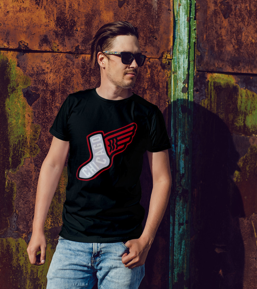 Chicago Winged Sock T-Shirt