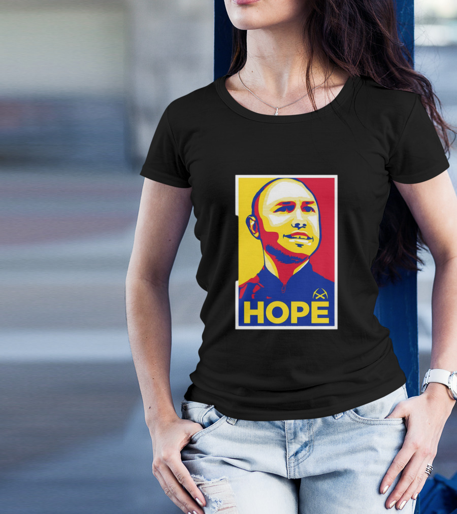 David Adelman Denver Nuggets HOPE Style Artwork T-Shirt