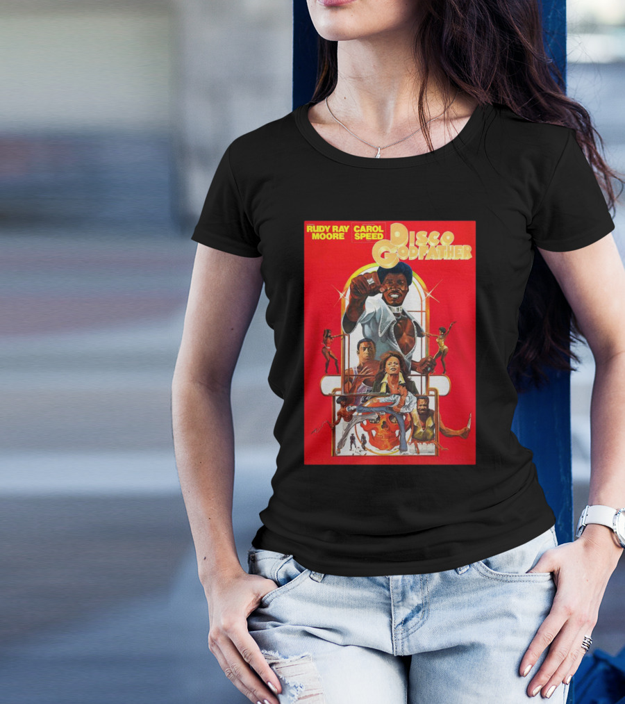 Rudy Ray Moore Carol Speed Disco Godfather Retro Movie Art T-Shirt
