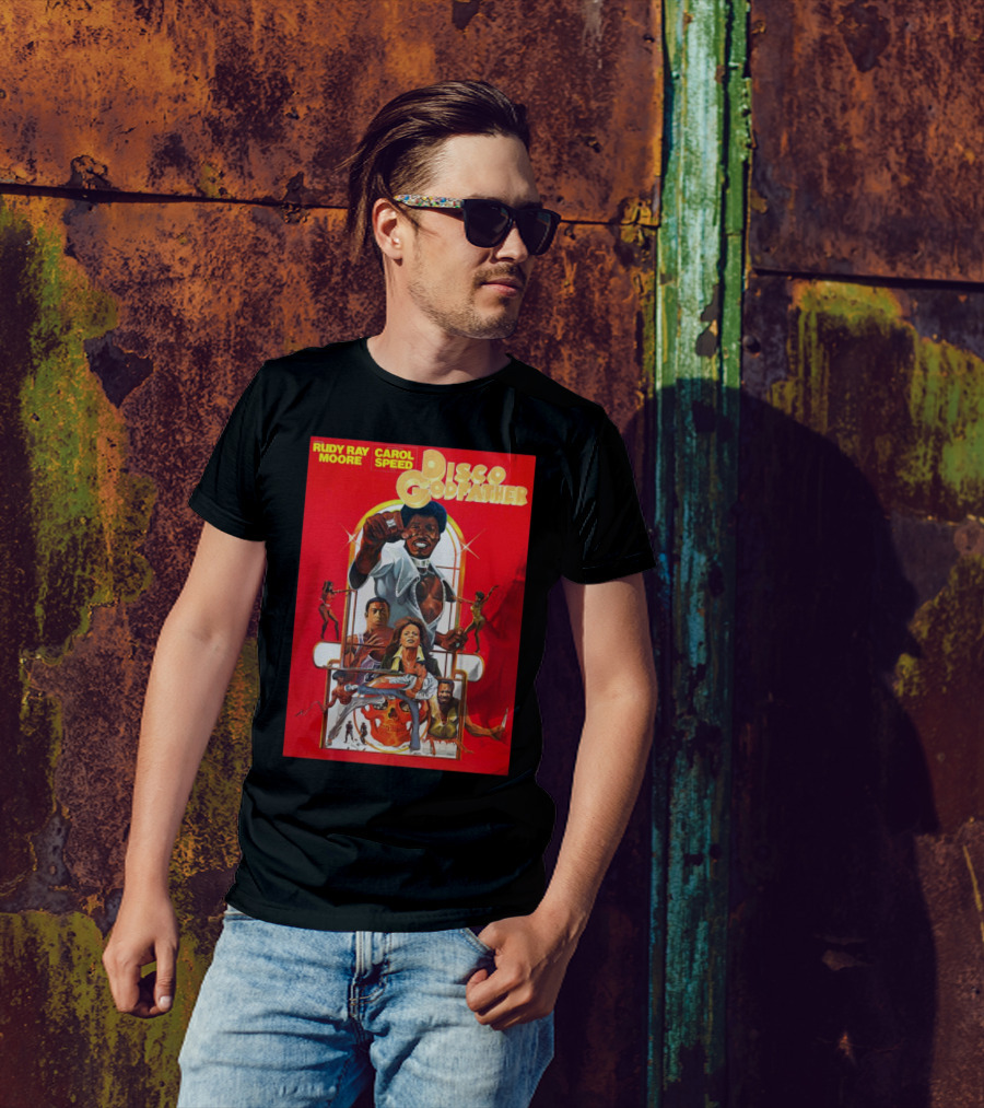 Rudy Ray Moore Carol Speed Disco Godfather Retro Movie Art T-Shirt