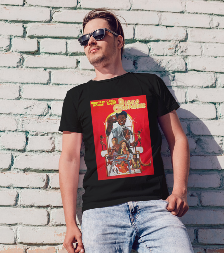 Rudy Ray Moore Carol Speed Disco Godfather Retro Movie Art T-Shirt