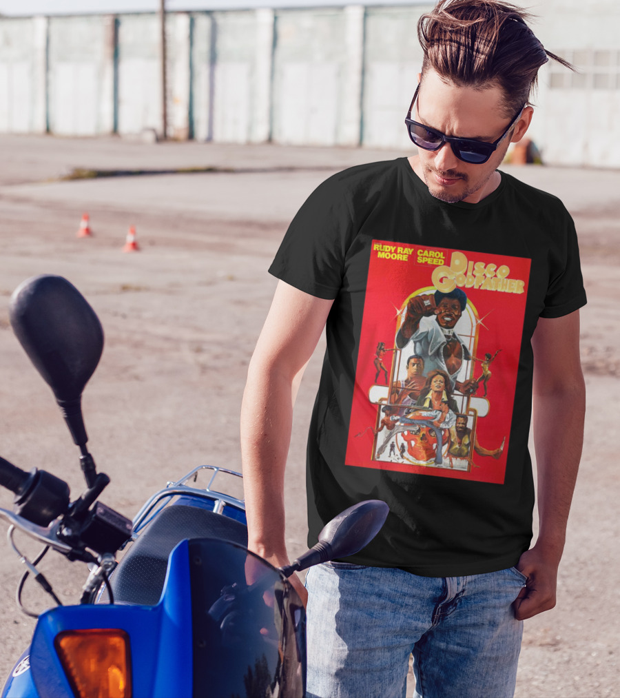Rudy Ray Moore Carol Speed Disco Godfather Retro Movie Art T-Shirt