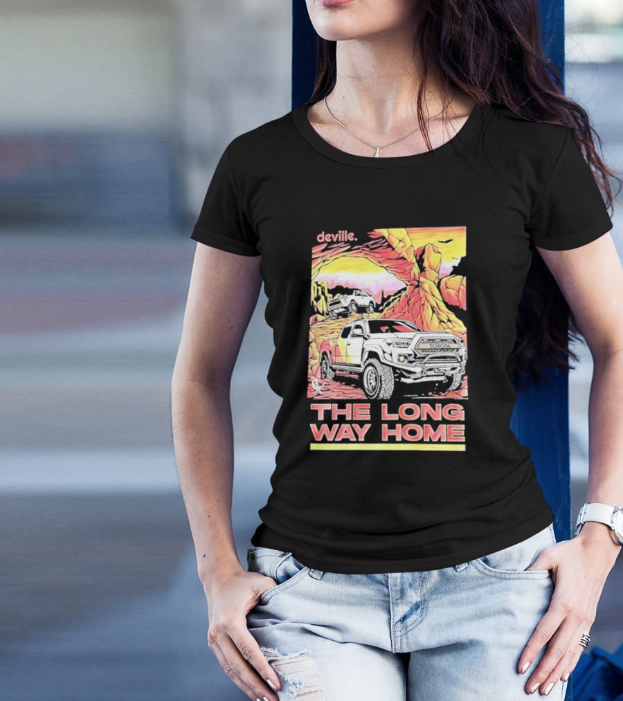 Deville The Long Way Home Truck Adventure Desert Journey T-Shirt