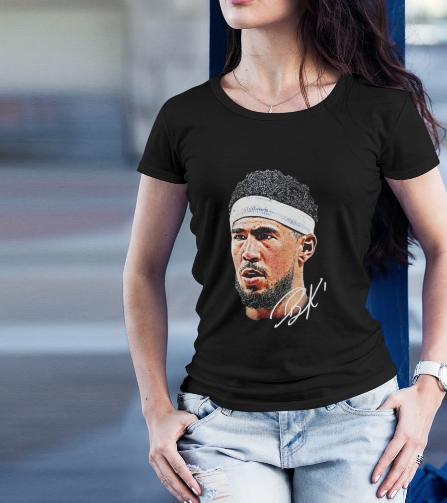 Devin Booker NBA Big Face BK Signature T-Shirt