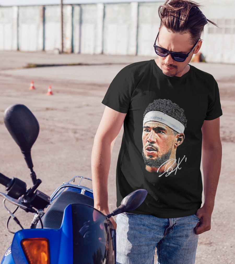 Devin Booker NBA Big Face BK Signature T-Shirt