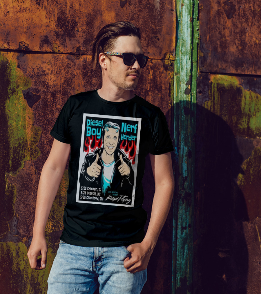 Diesel Boy Nerf Herder Midwest Tour May 2025 Featuring Keep Flying T-Shirt