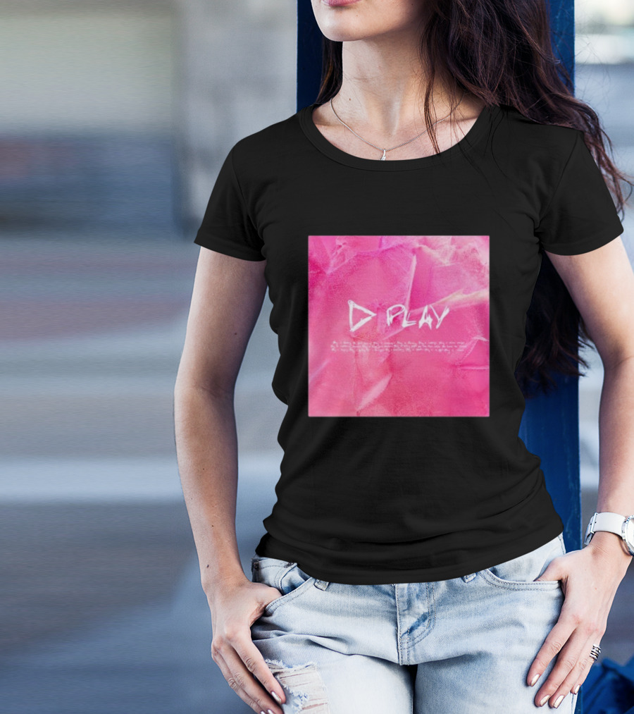 ED Sheeran Play Album Cover Pink Photo T-Shirt