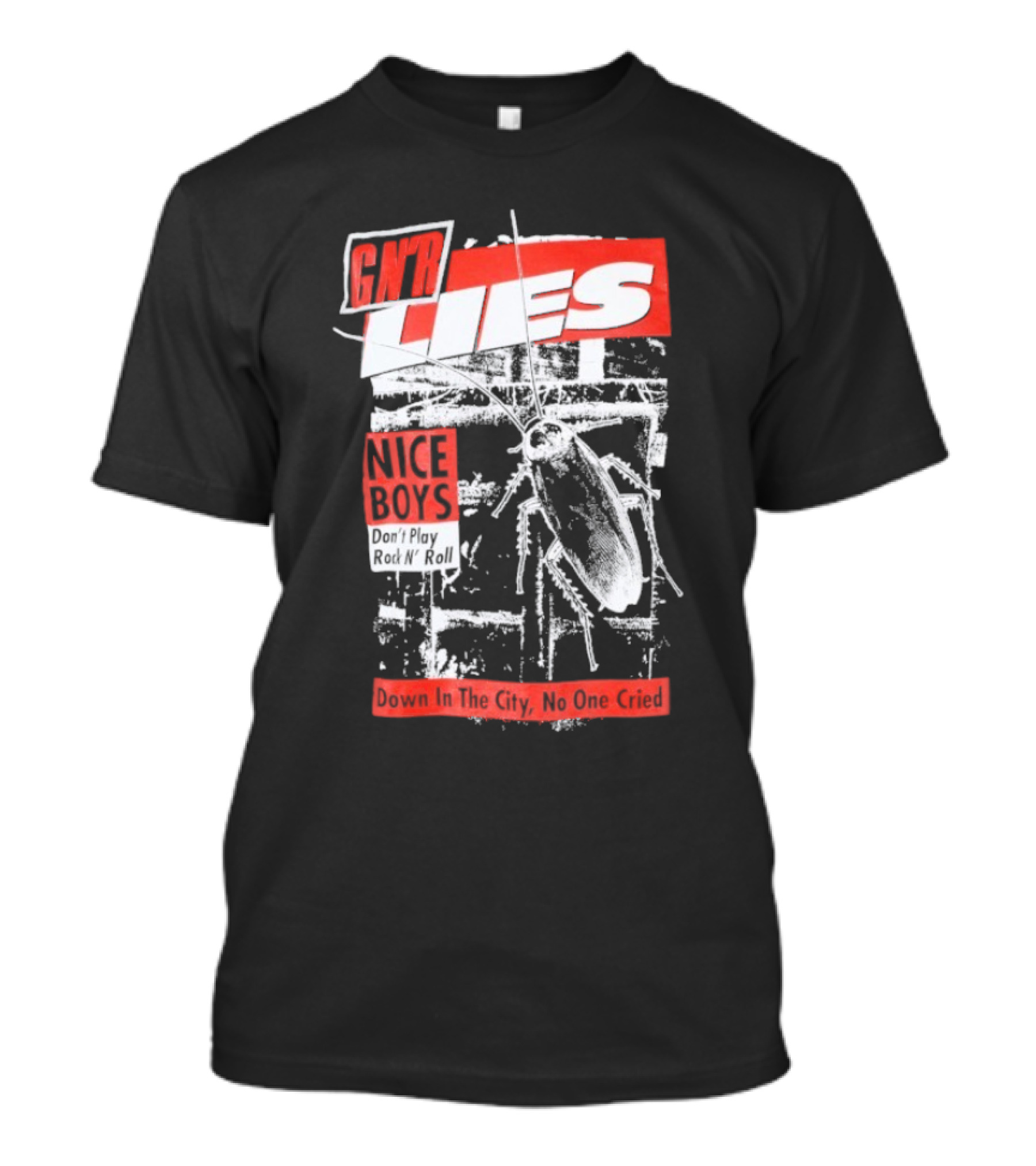 Nice Boys Don't Play Rock N Roll Guns N' Roses Lies T-Shirt
