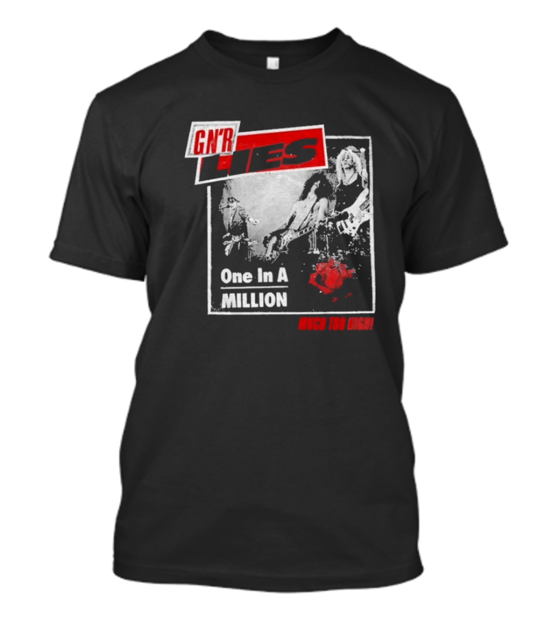 Guns N' Roses GNR Lies One In A Million Much Too High T-Shirt
