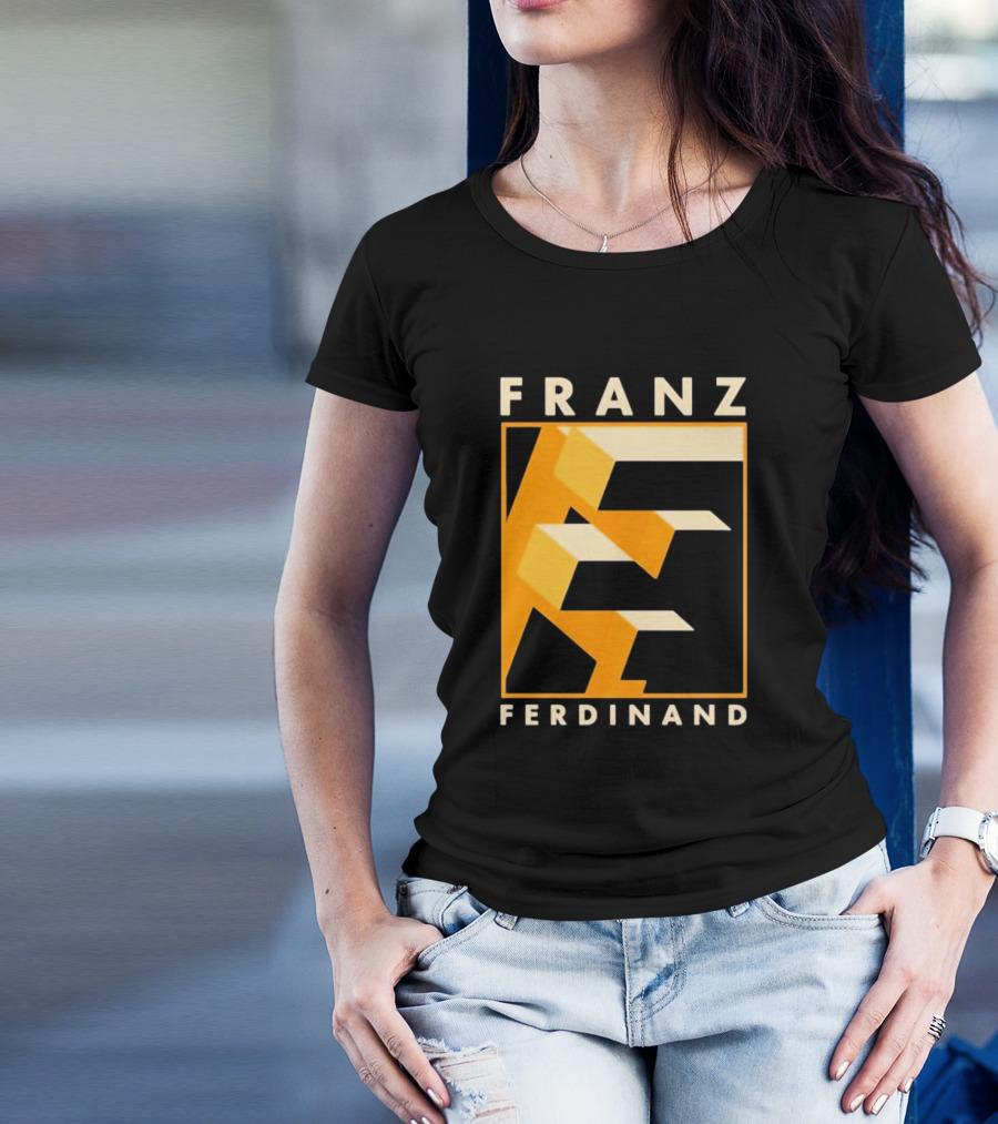 Franz Ferdinand Orange Geometric E T-Shirt