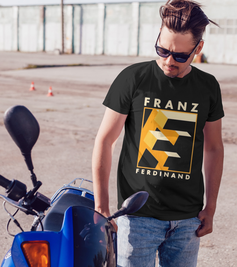 Franz Ferdinand Orange Geometric E T-Shirt