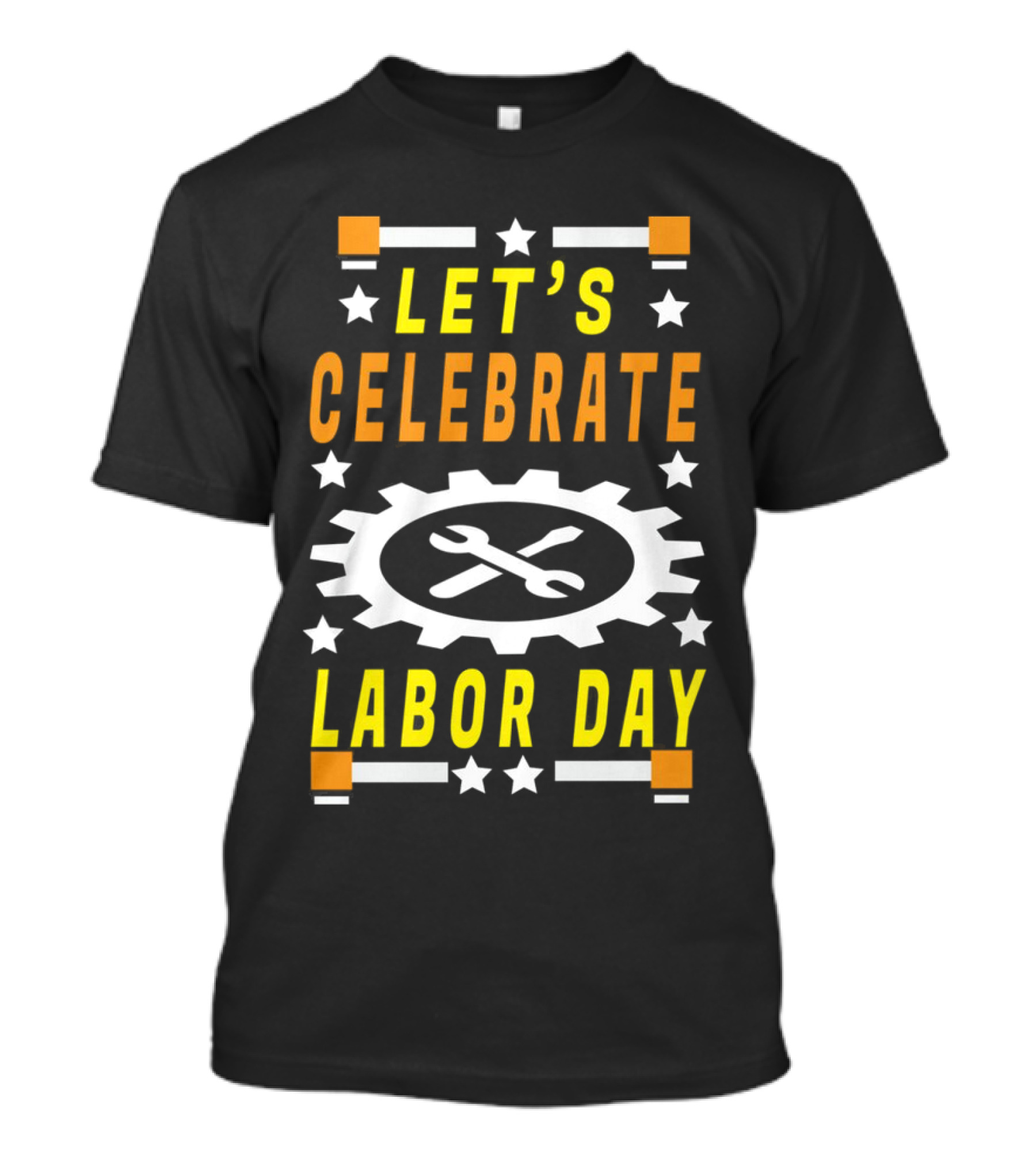 Let's Celebrate Labor Day Gear And Tools Theme T-Shirt