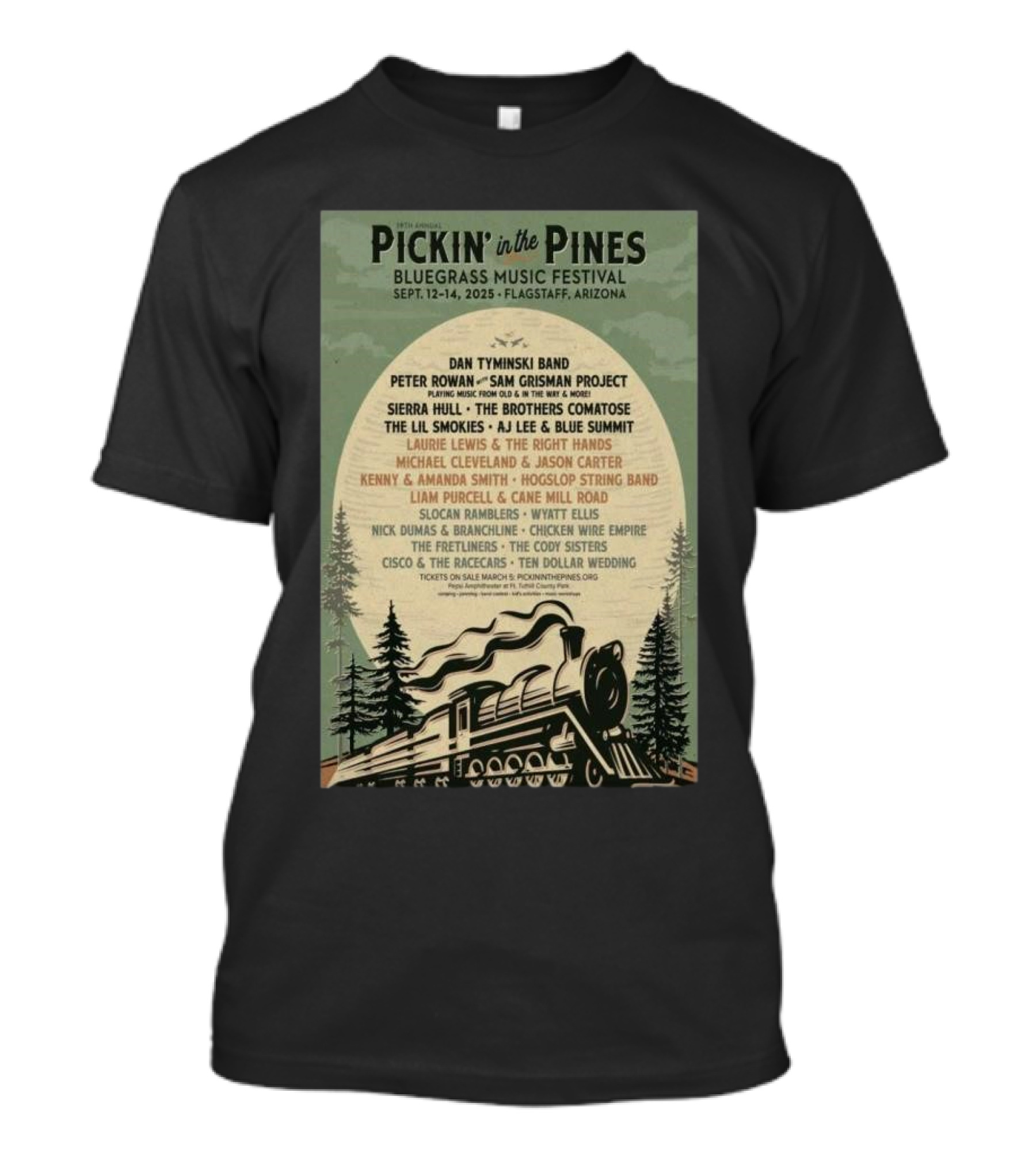 19th Annual Pickin’ In The Pines Bluegrass Music Festival T-Shirt