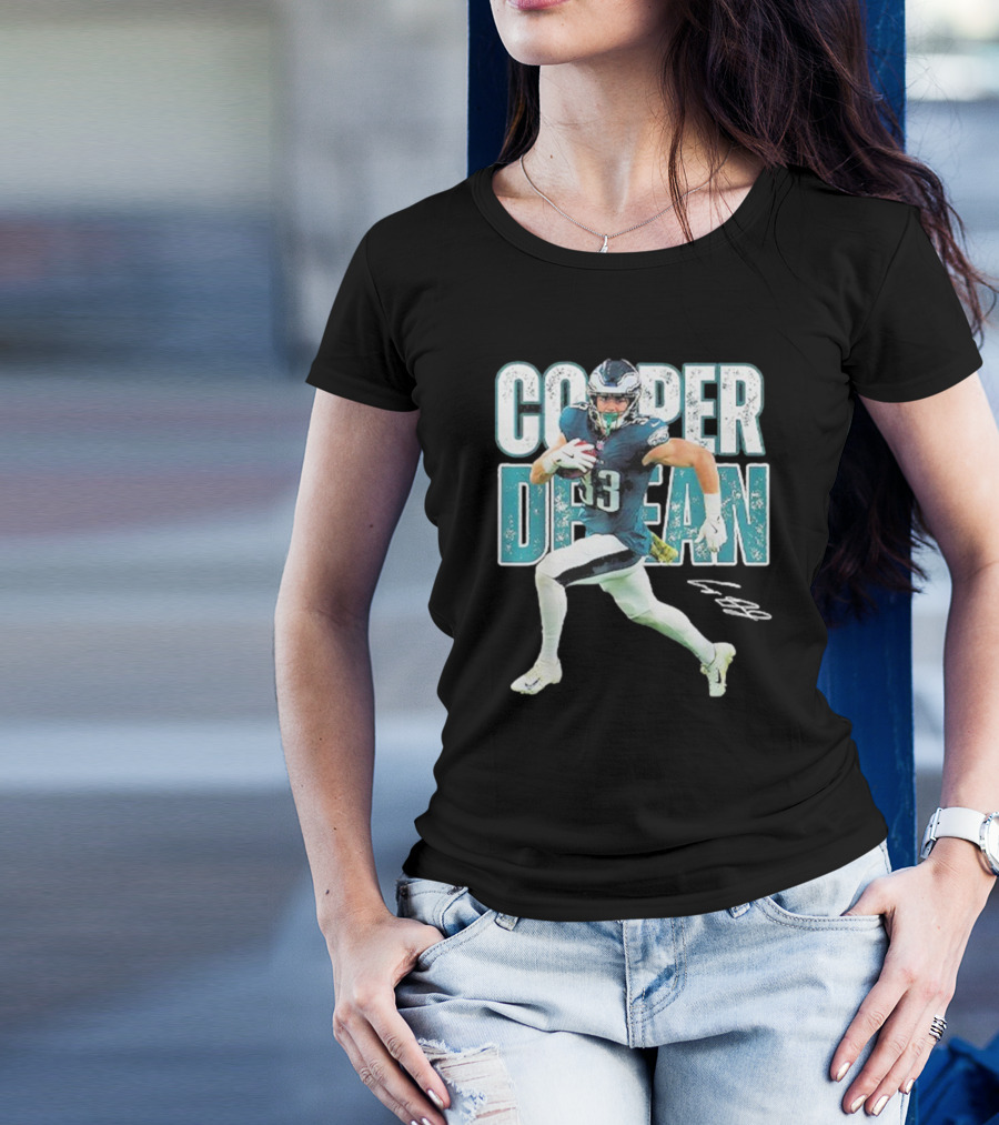 Cooper Dejean 33 Philadelphia Eagles Football Player T-Shirt