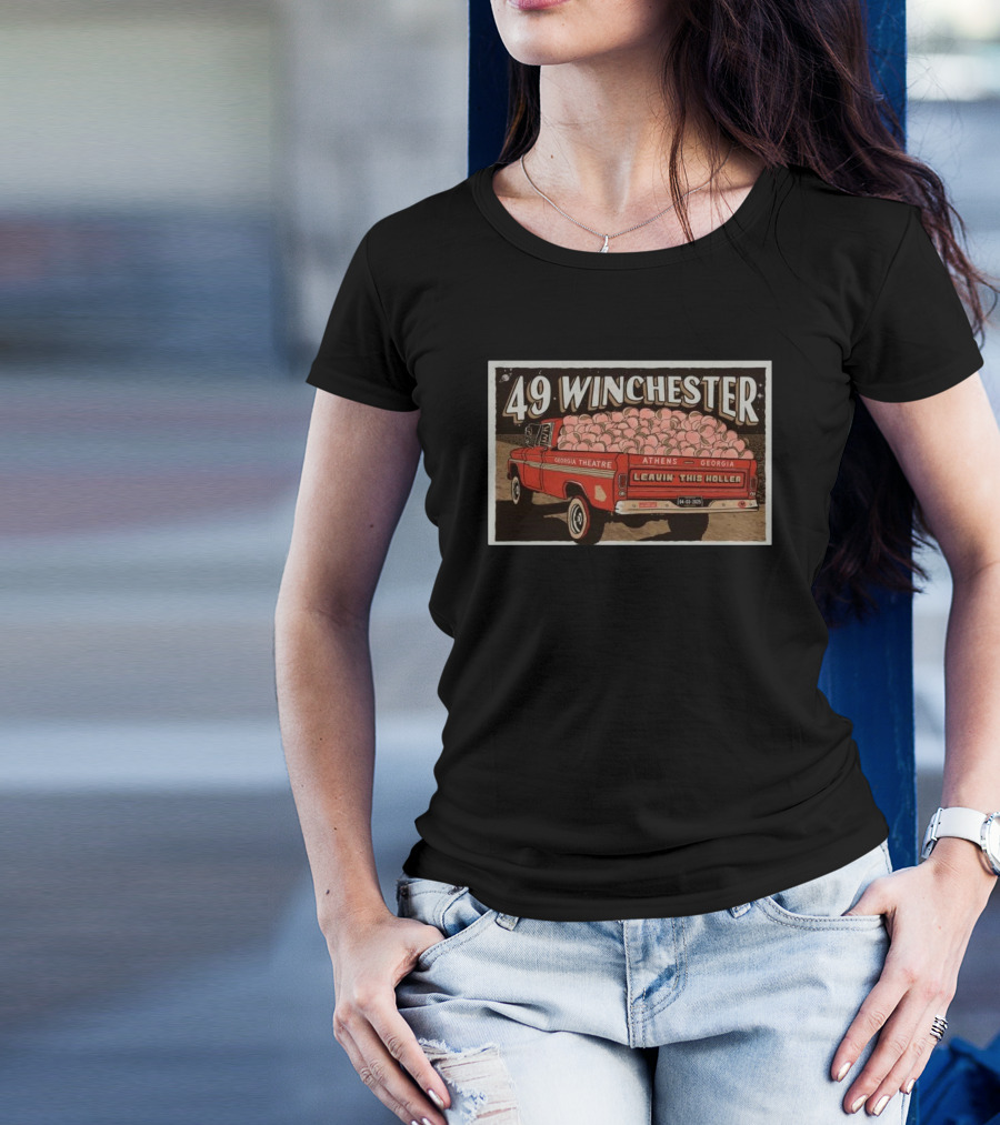 49 Winchester Georgia Theatre Athens April 3 2025 Leavin This Holler T-Shirt