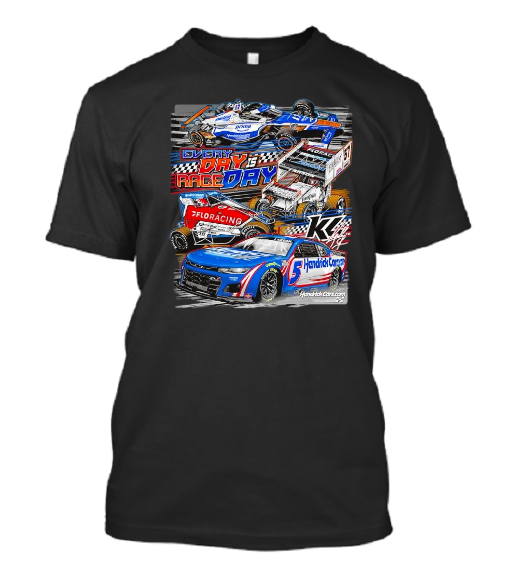 Hendrick Cars Every Day Is Race Day With Sprint Car And NASCAR T-Shirt