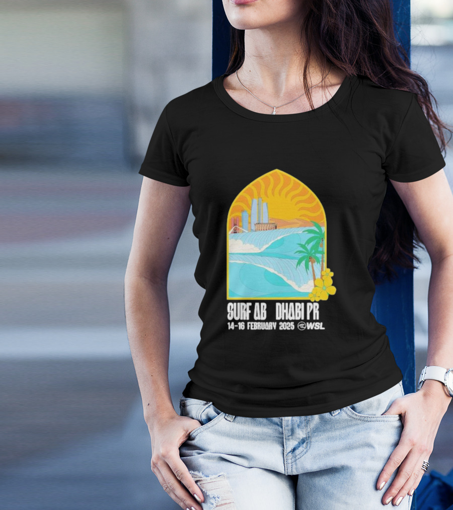 Surf Abu Dhabi Pro 14-16 February 2025 WSL Event T-Shirt