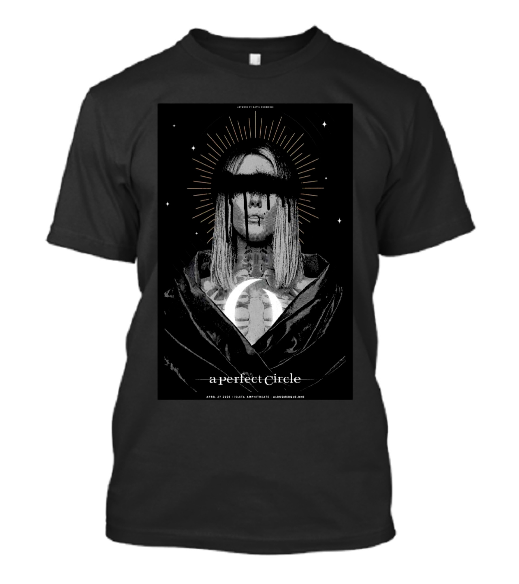 A Perfect Circle Isleta Amphitheater Albuquerque NM April 27 2025 Artwork By Matti Engdahl T-Shirt
