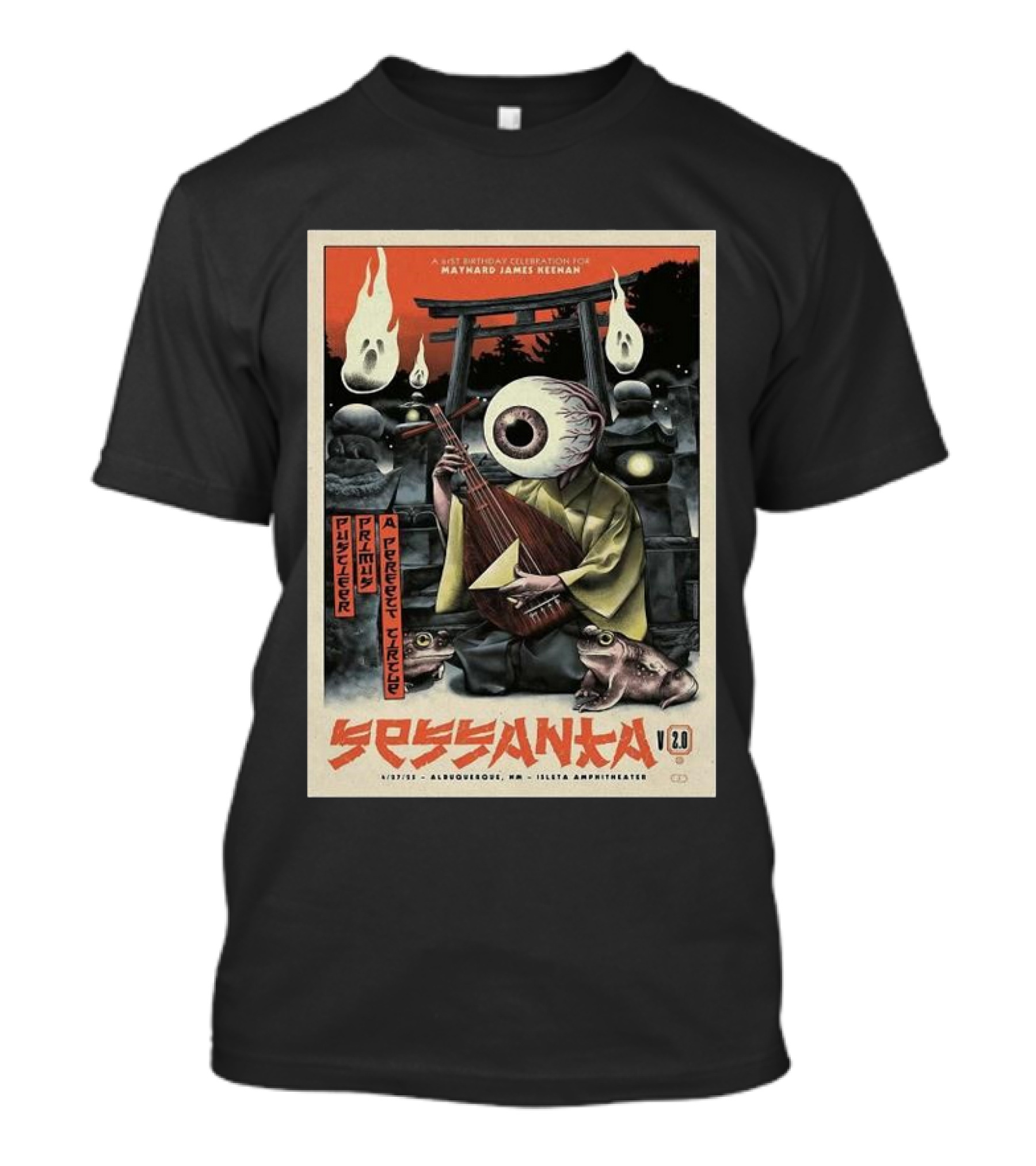 Maynard James Keenan Sessanta 2.0 Puscifer Primus A Perfect Circle April 27 2025 Albuquerque T-Shirt