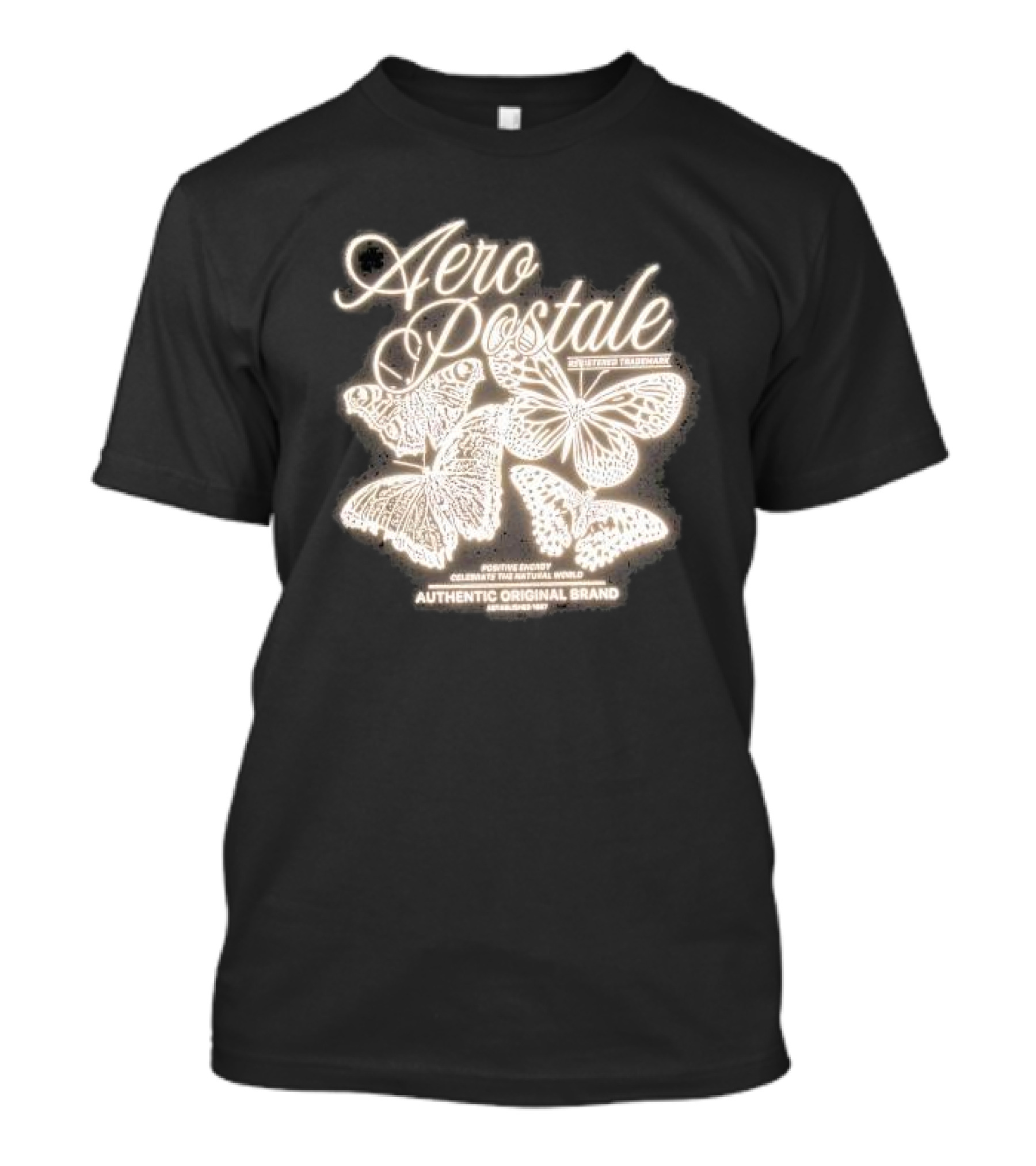 Aeropostale Positive Energy Butterflies Authentic Original Brand T-Shirt